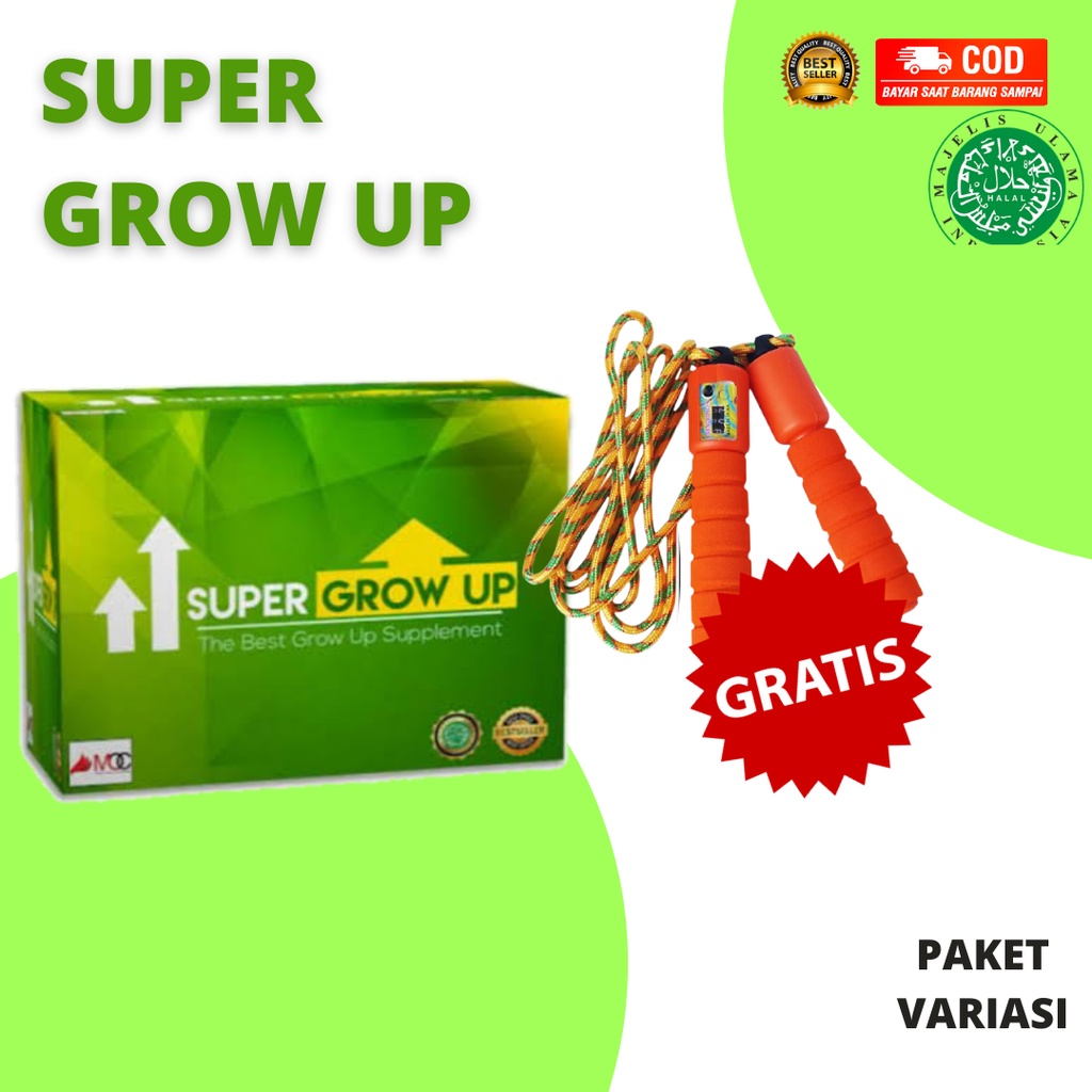 

SUPER GROW UP PENINGGI BADAN KALSIUM ZINC SUSU PENINGGI