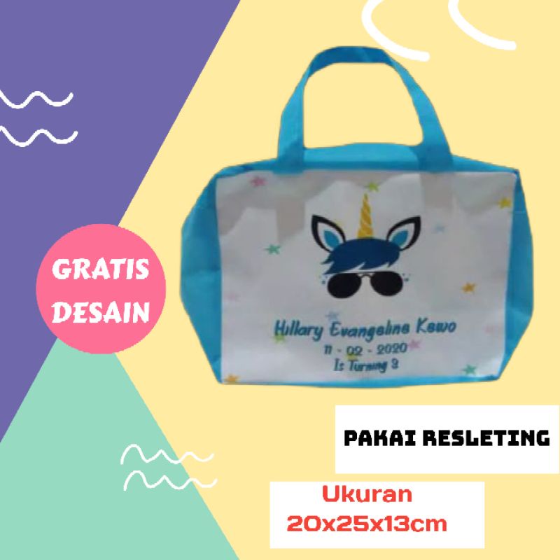 

Tas Ultah/Goodiebag/Souvenir resletting murah