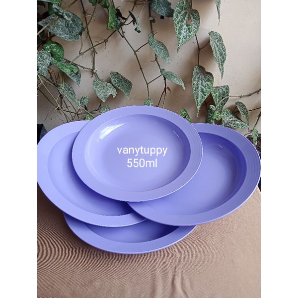 piring Tupperware deep plate familia (4)ungu tua