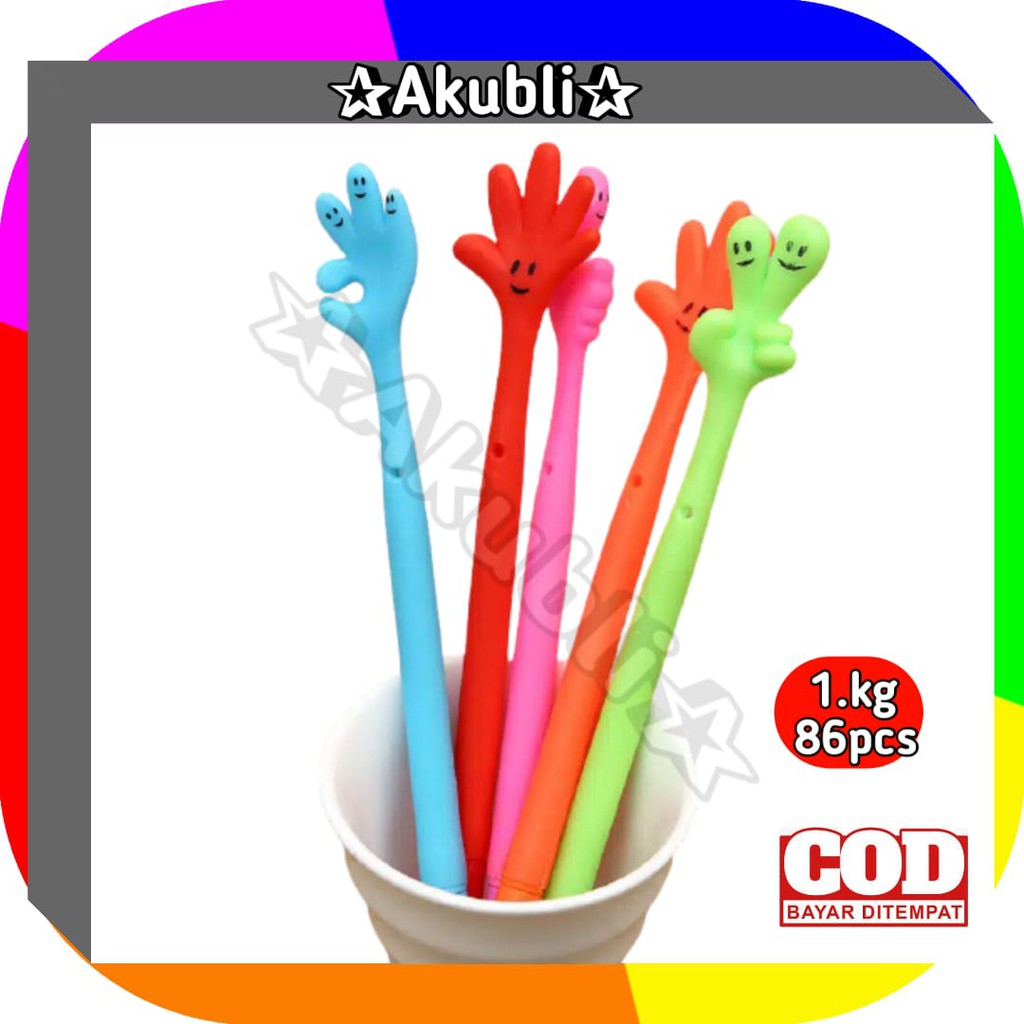 

Akubli✰ COD P126 Pulpen Motif Tangan Pena Karakter Jari Bolpen Cair Stationary Import Murah Batam