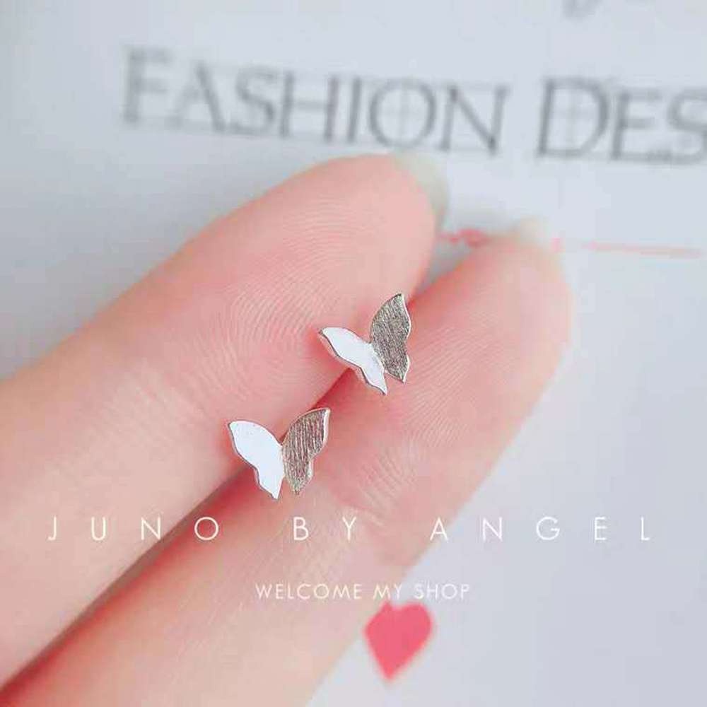 925 Silver Earrings Female Sweet Star Moon Earrings Temperament Korean Simple Personality Creative Earring