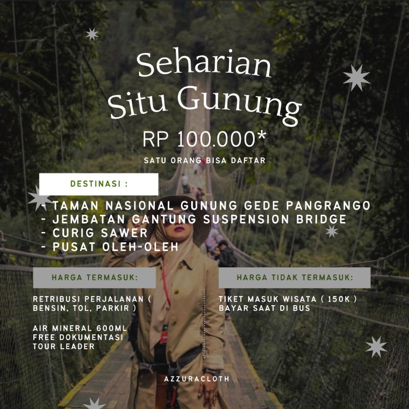 OpenTrip Oneday Situ Gunung