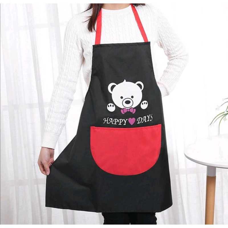Celemek Dapur Hapy Day bear anti air