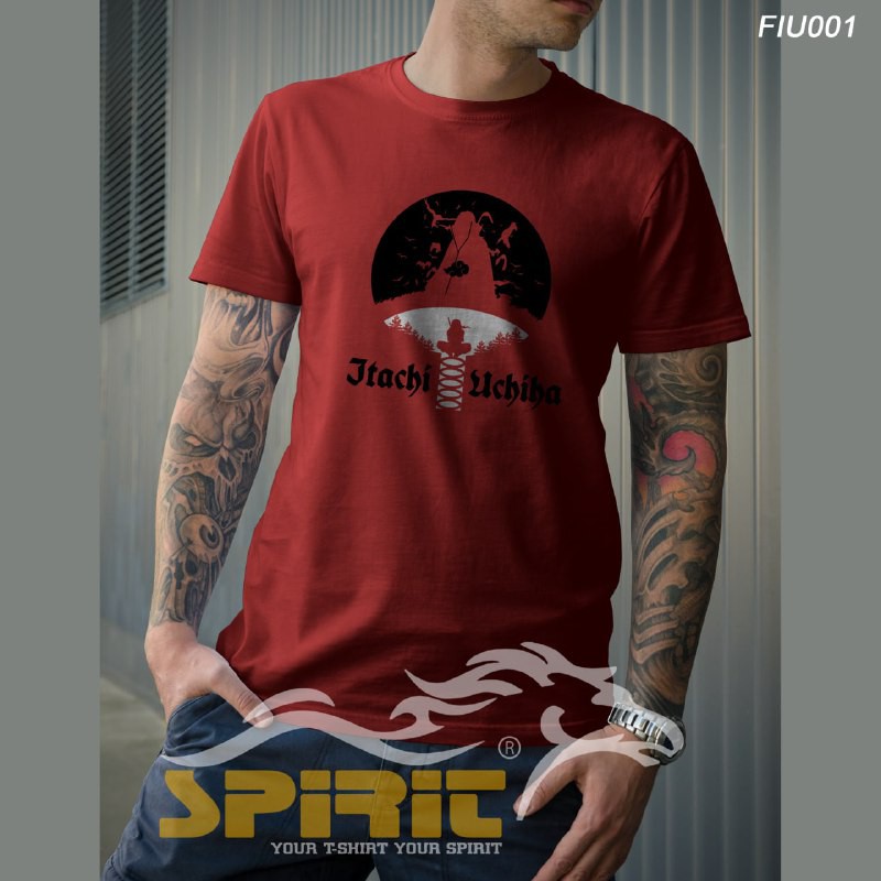 Kaos Anime NARUTO ITACHI UCHIHA Baju Anime NARUTO Atasan Pria Distro Original