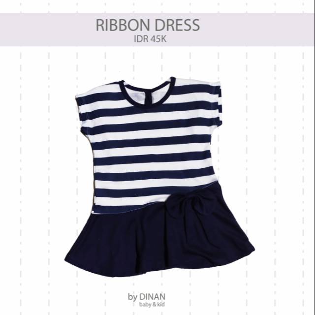 RIBBON DRESS ANAK