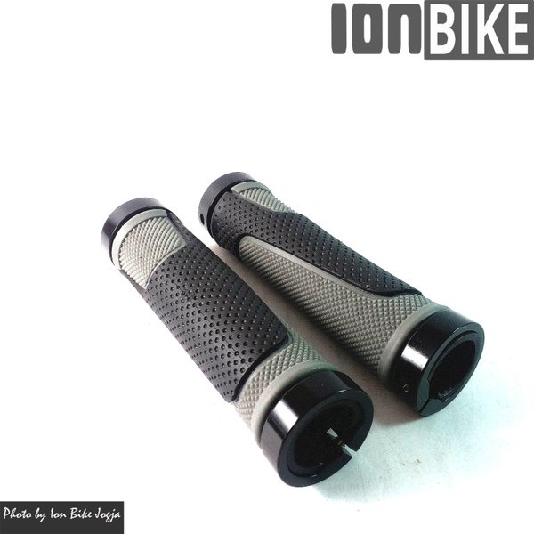 Hand Grip Lock On Bahan Gel Taiwan Warna hitam Anodize Murah Termurah Ion Bike Jogja