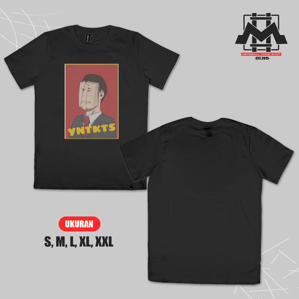 KAOS YNTKTS FACE LENGAN PENDEK COTTON COMBED 30S KAOS CUSTOM