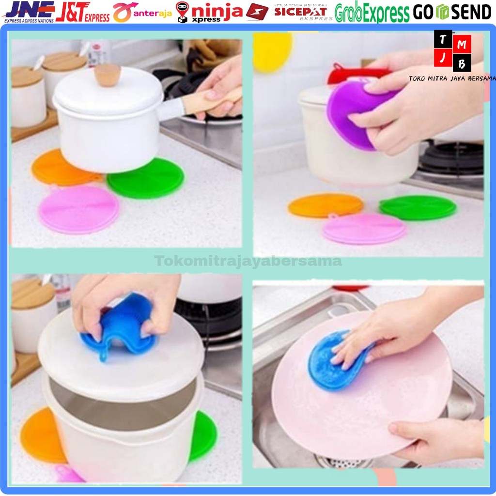 SPONGE SPON SPONS  CUCI PIRING SILIKON ANTI KUMAN BAKTERI NEMPEL