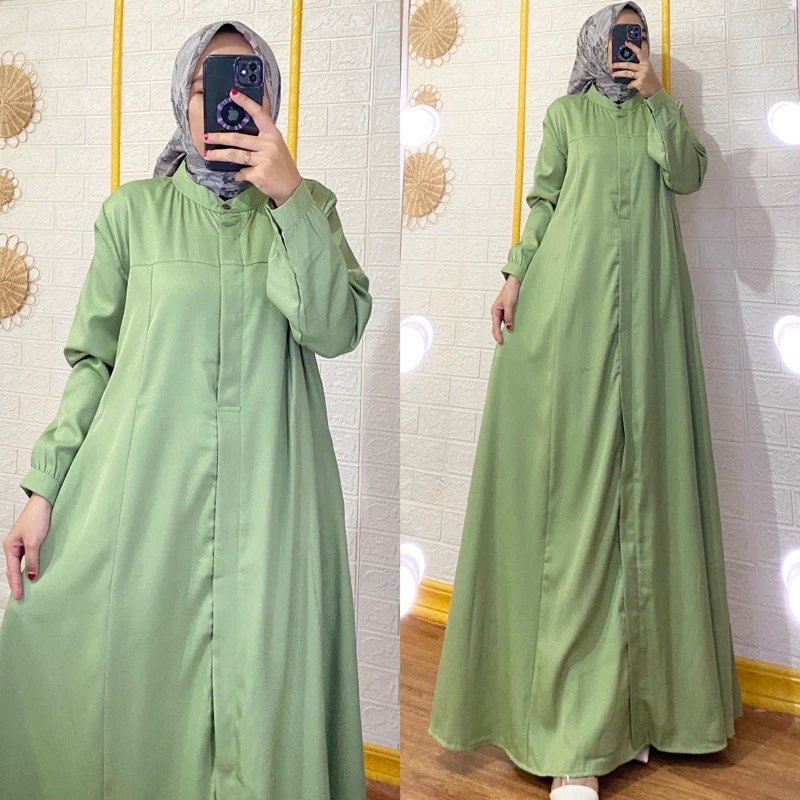 Gamis SHOFY, Bahan shakila premium. LD 110 PB 140