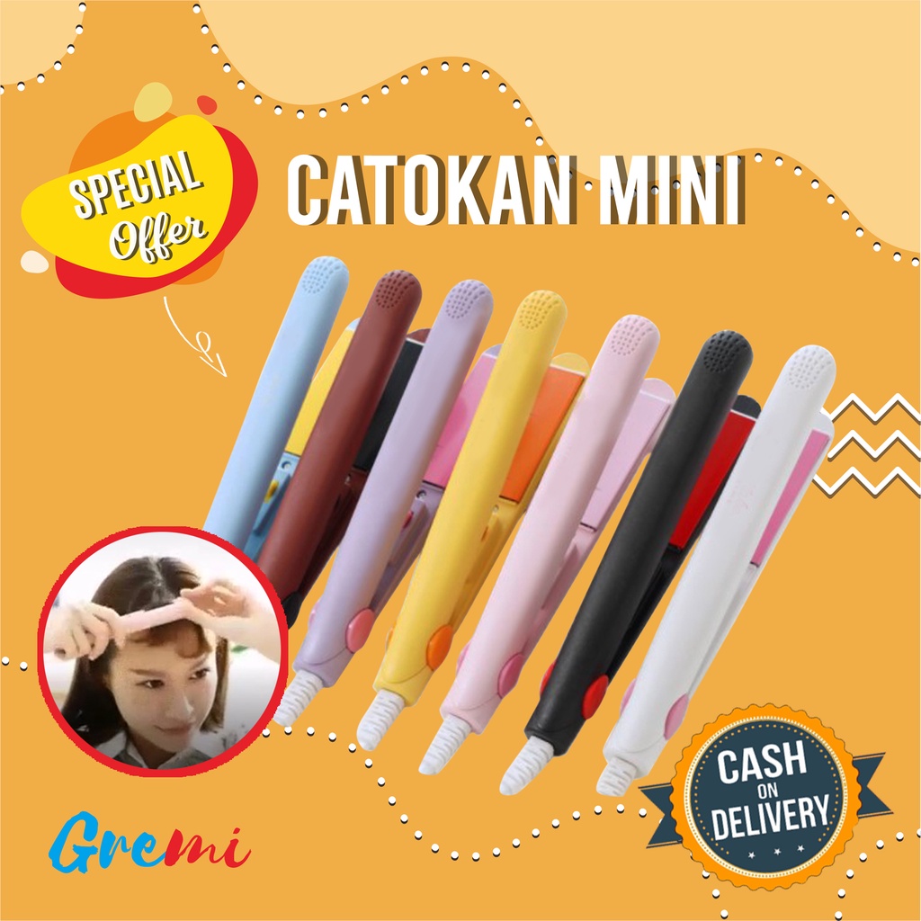 Catokan Mini PILIH WARNA Multifungsi 2 IN 1 Bisa Lurus Catokan Mini PILIH WARNA Multifungsi 2 IN 1 Bisa Lurus