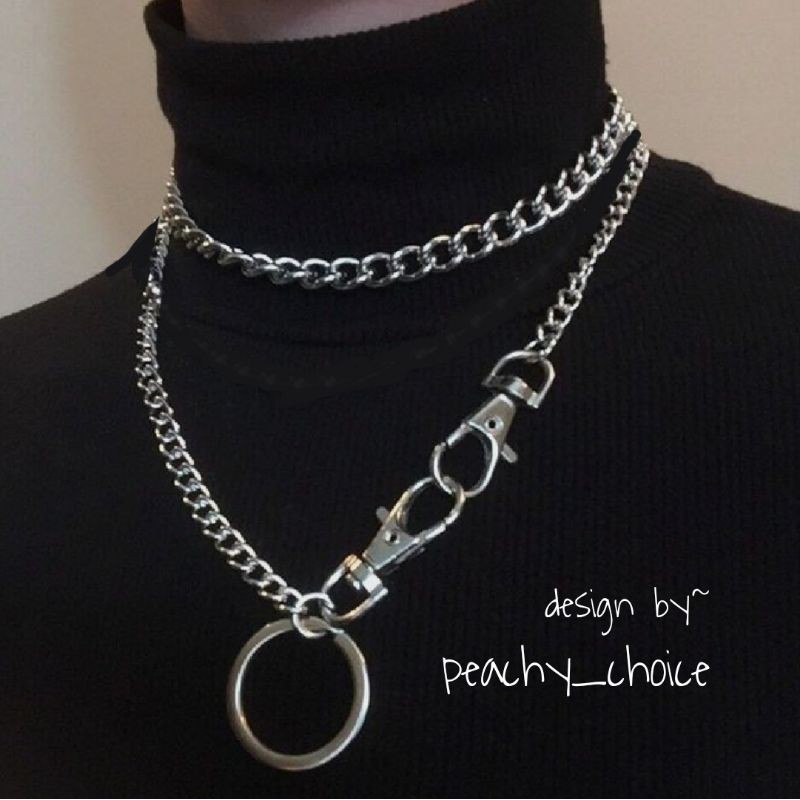 Kalung Rantai Unisex Vintage 1 Set