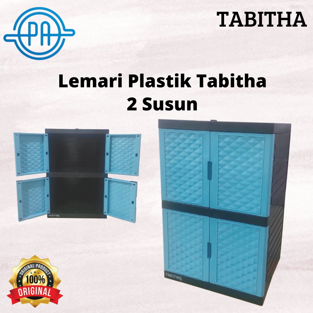 LEMARI PLASTIK MINI TABITHA 2 SUSUN