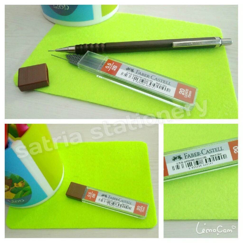 

ISI PENSIL MEKANIK 0.5 2B FABER-CASTELL