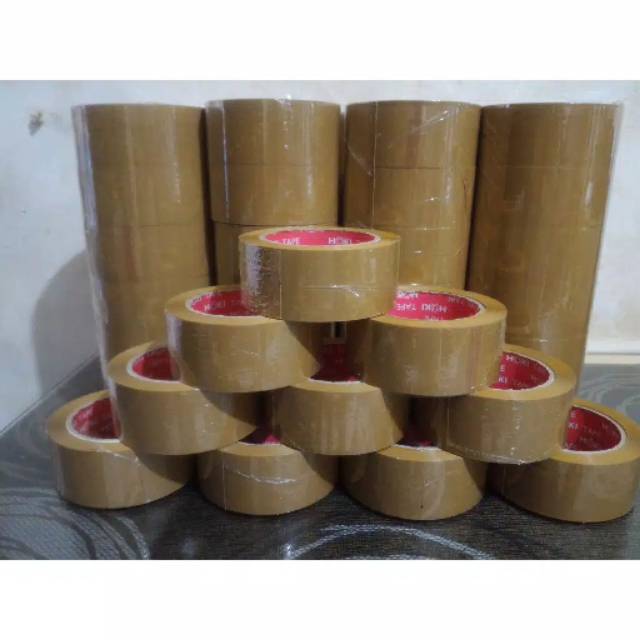 

Lakban Coklat & Lakban Bening 2inc 45mm x 100 Yard Full Kualitas Daimaru