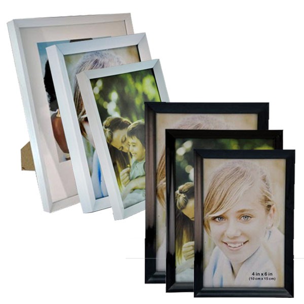 Paket Bingkai Foto  DX Warna hHitam/Putih (4R, 5R dan 6R) Lebih Murah Pigura Frame Bingkai Foto
