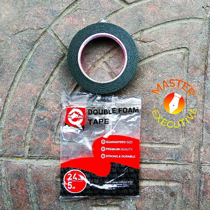 [Roll] Daimaru Double Foam Tape 24 mm x 5 Meter Hijau / Merah