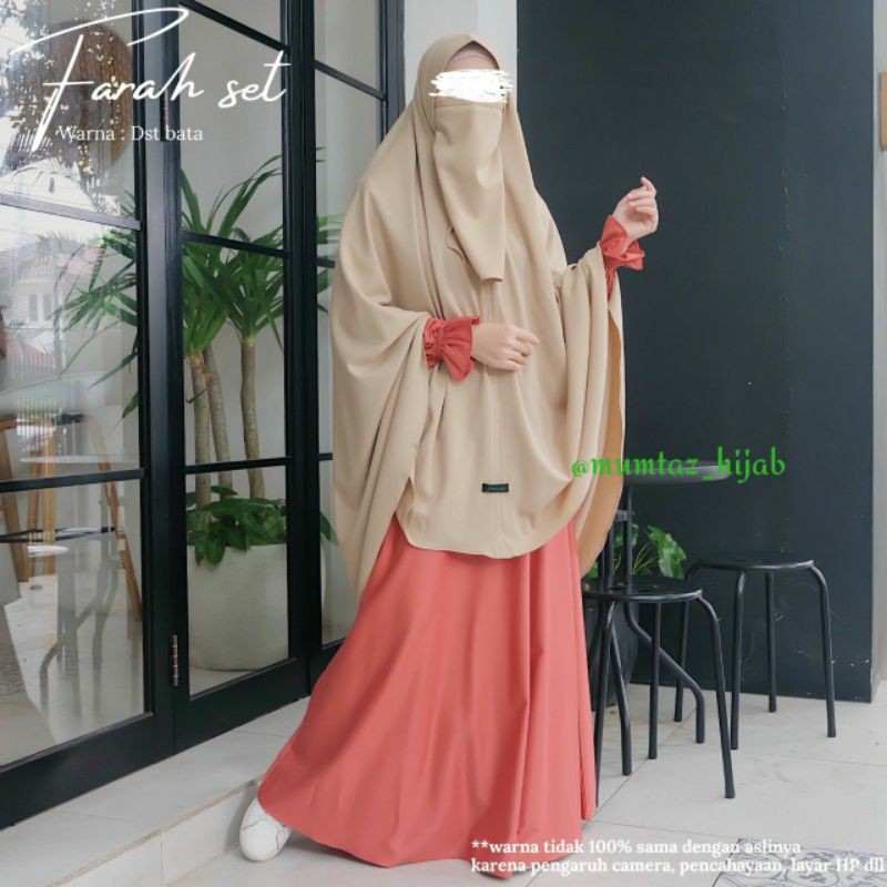 pakaian wanita gamis set khimar murah kualitas premium ORI by Mumtaz hijab