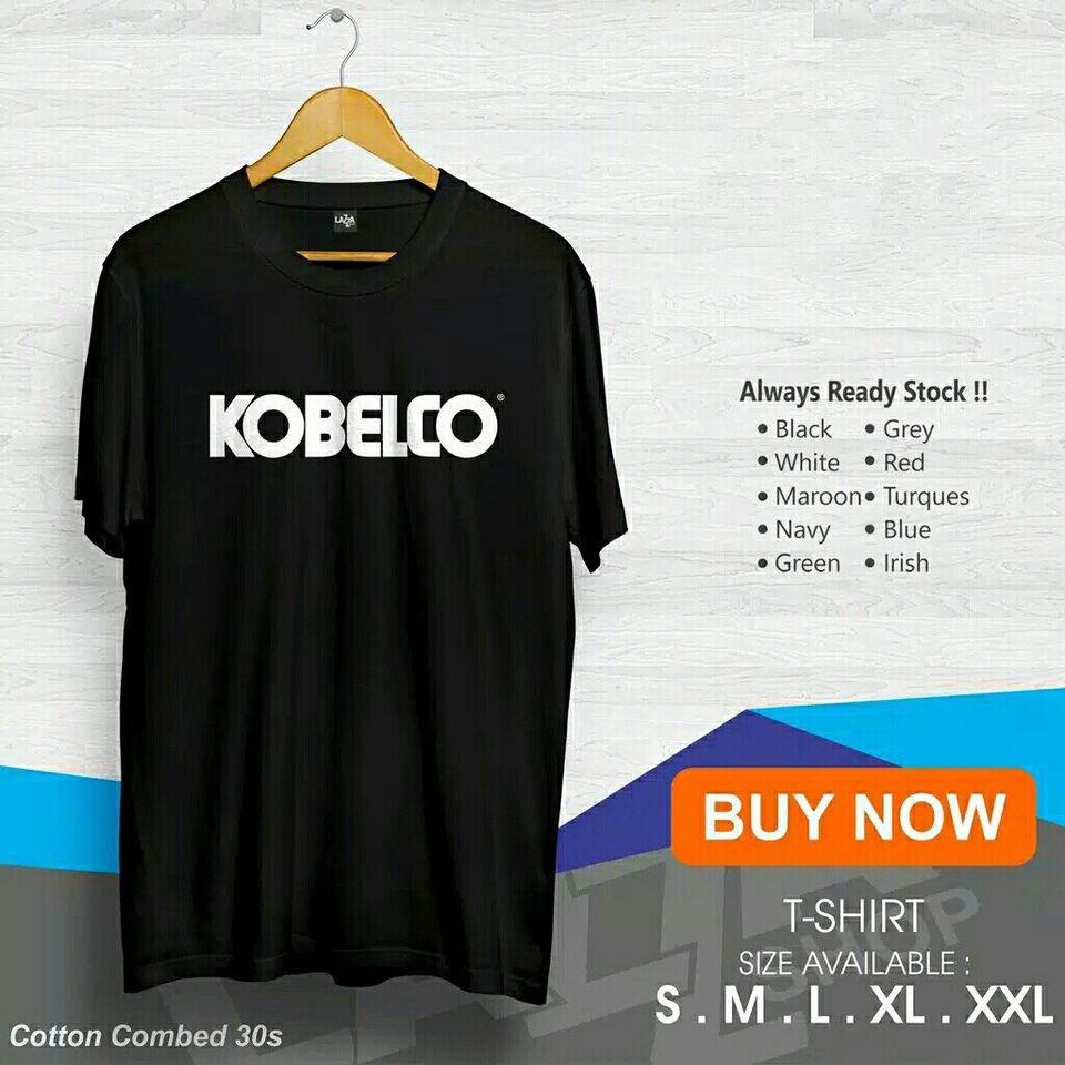 kaos distro kobelco alat berat / baju kobelco kontruksi