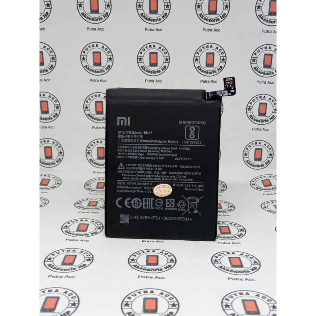Batre Baterai Original For Hp Xiaomi Xiomi MiA2 Mi A2 Lite Redmi 6 Pro BN47 Batrai Batere Battery