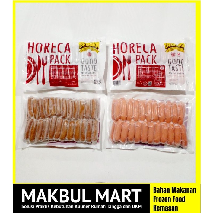 (((PROMO))) Bernardi Horeca Sosis Sapi Premium dan VP 1kg