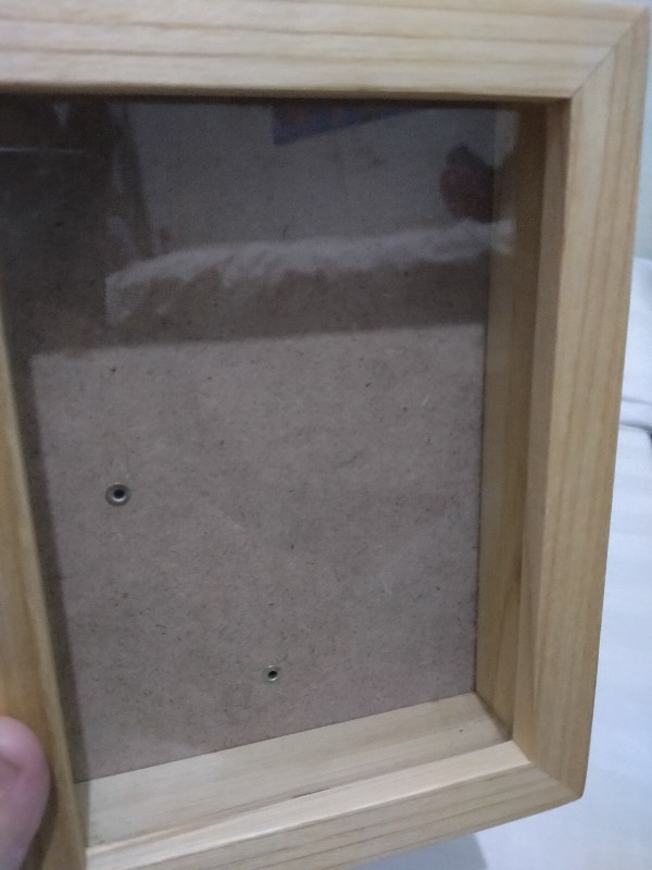 Frame 3D Box Rongga natural 5R/13x18cm (Mahar/dried flower/scrapframe ...