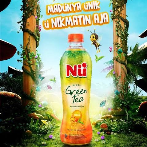 NU GREEN TEA MINUMAN HONEY 450ML