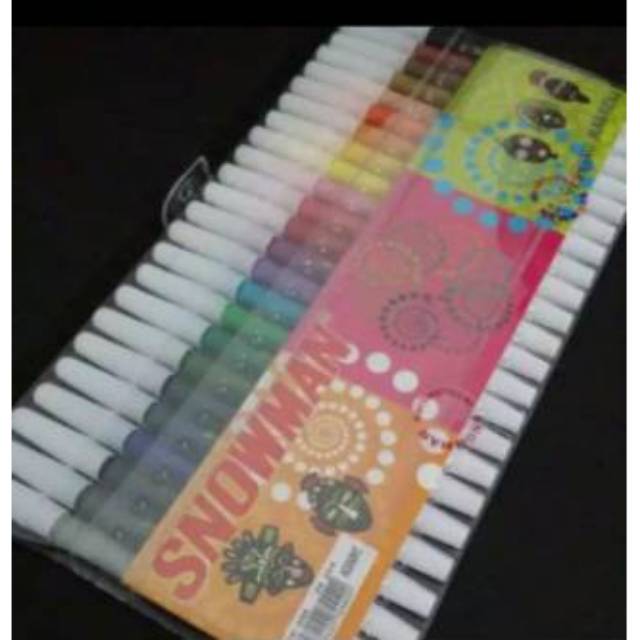 

spidol snowman 24 warna sesuai foto