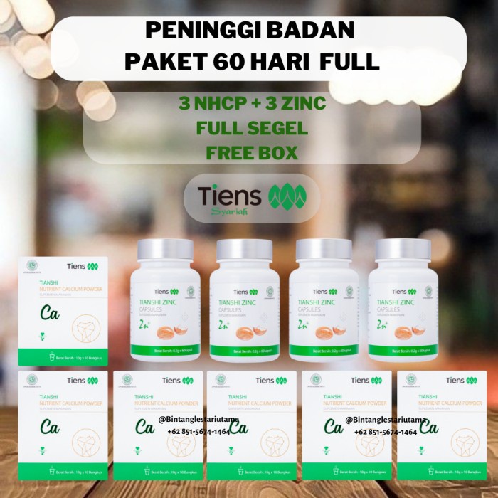 

Paket Peninggi Badan Best seller / Susu Calcium Zinc / Obat Peninggi