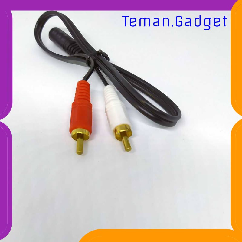 TG-AI193 Kabel Adaptor Audio 3.5mm Female ke RCA Male HiFi 40cm