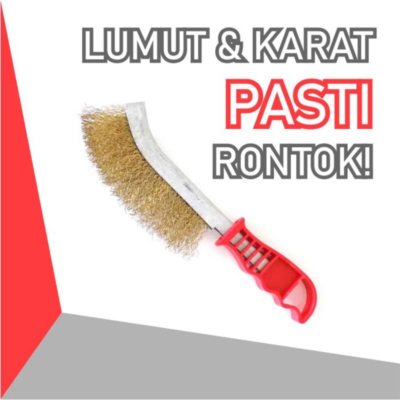 sikat kawat bonsai bahan kuningan , sikat lumut sikat karat