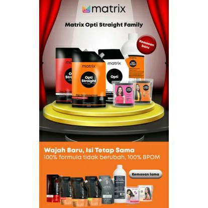 MATRIX STEP 1 OPTI STRAIGHT 500mL / Obat Rebonding Smoothing Pelurus Rambut