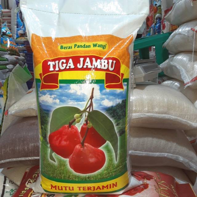 

Beras Tiga jambu pulen 10kg dan 20