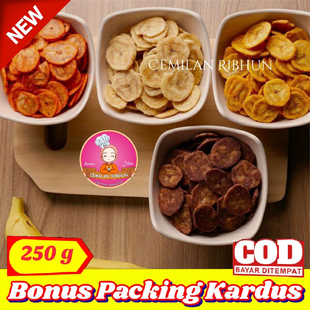 

Keripik Pisang Koin Coklat 250g Manis Khas Lampung - Cemilan Ribhun makanan ringan snack kiloan jajanan jadul