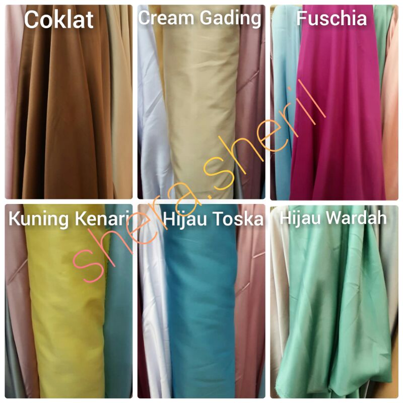 Satin Velvet / Kain Satin Velvet / Bahan Velvet / Bahan Satin Velvet