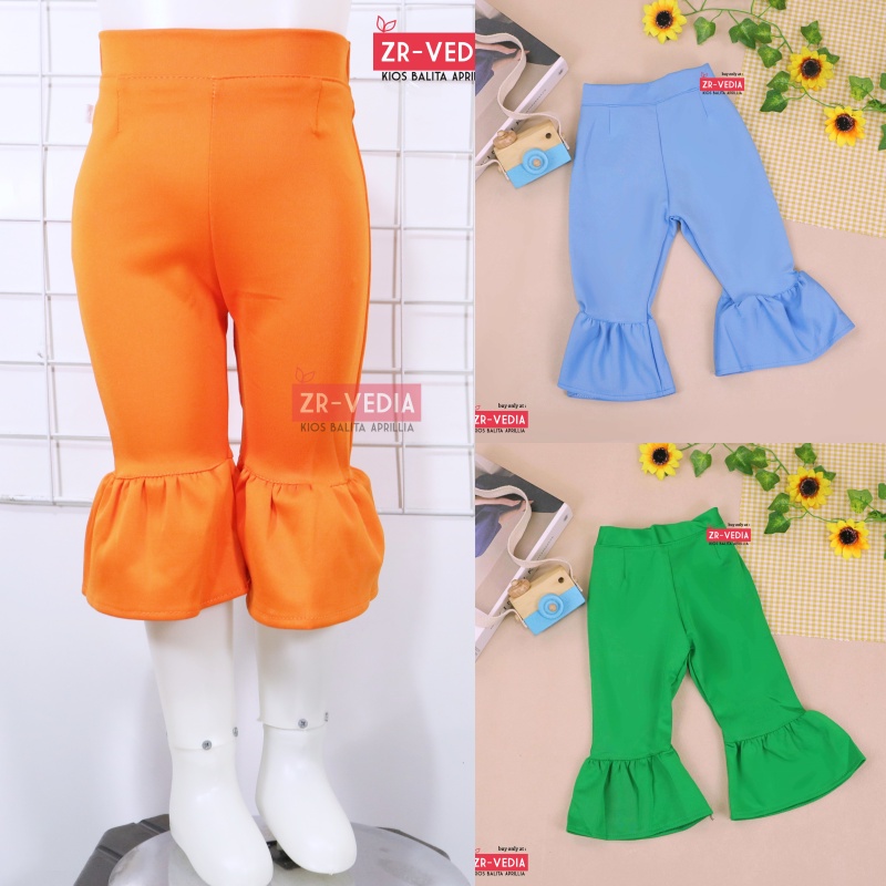 Trumpet Polos 1-7 Tahun / Celana Cutbray Adem Anak Perempuan Legging Cewek Modis Girl Lucu Panjang Kios Balita Aprilia