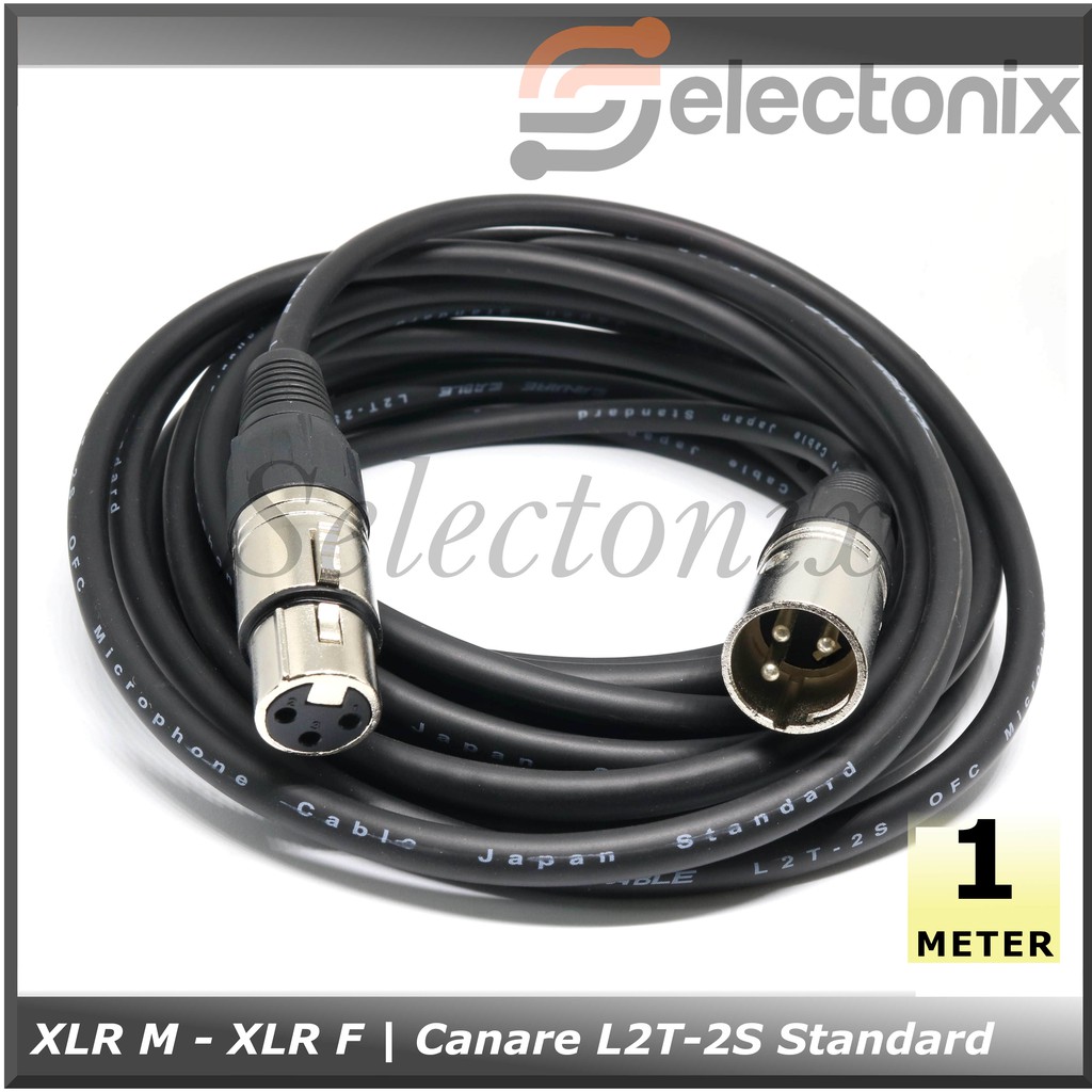 Kabel Mic XLR Male to Female | Canare Standard [1m]