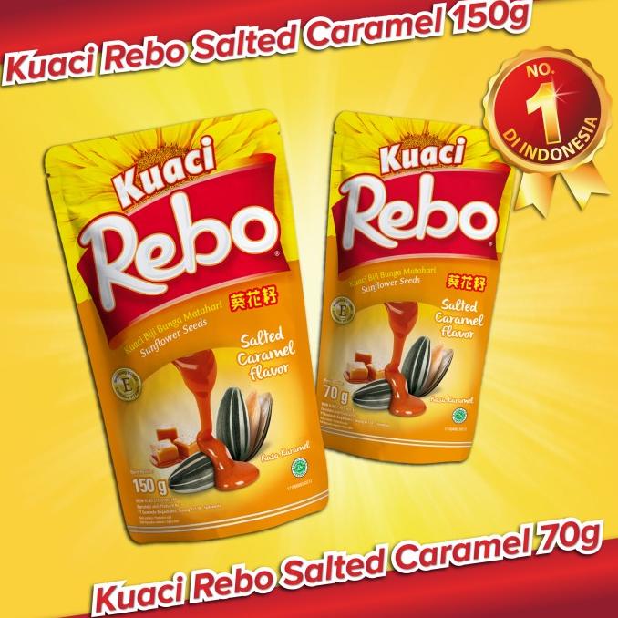 

DISKON Rebo Kuaci Bundling 2 PCS - Varian Rasa Caramel 150 Gram + 70 Gram AP127