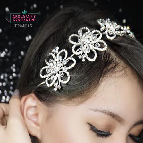 [PALING LARIS] HEADPIECE AKSESORIS PENGANTIN HAIRBAND TIARA WEDDING TPM013