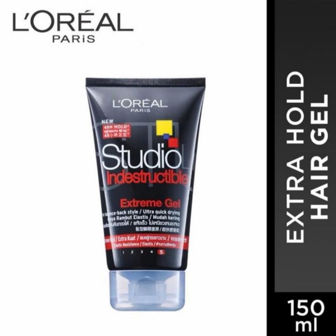 Loreal Studio Indestructible Extreme Gel 48Hrs Gel Rambut Loreal 150Ml Ak