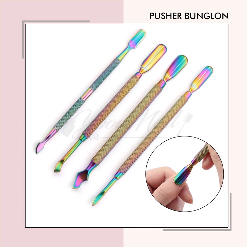 Pusher Bunglon cuticle pusher manicure nail art pendorong kutikula