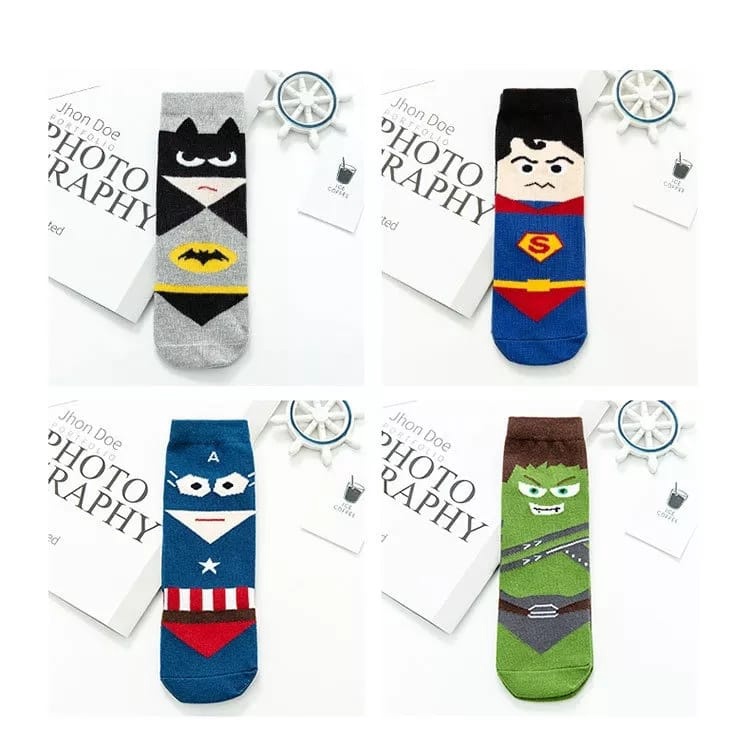 Kaos Kaki Anak Cowok Superhero Marvel Avenger 005