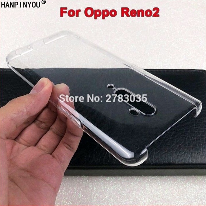 Oppo Reno2 - Reno 2 - Clear Hard Case Casing Cover Transparan Mika.