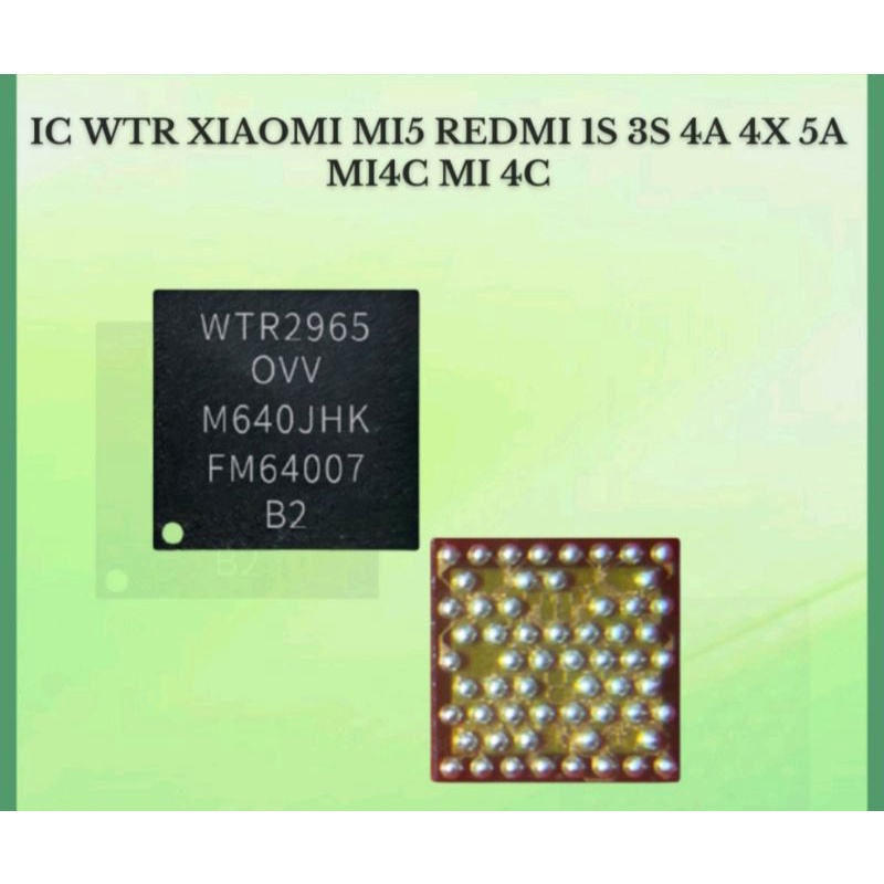IC RADIO FREKUENSI XIAOMI IC WTR2965 WTR 2965 REDMI 3 3S 4A 4X REDMI 5A MI4I MI4C ORIGINAL