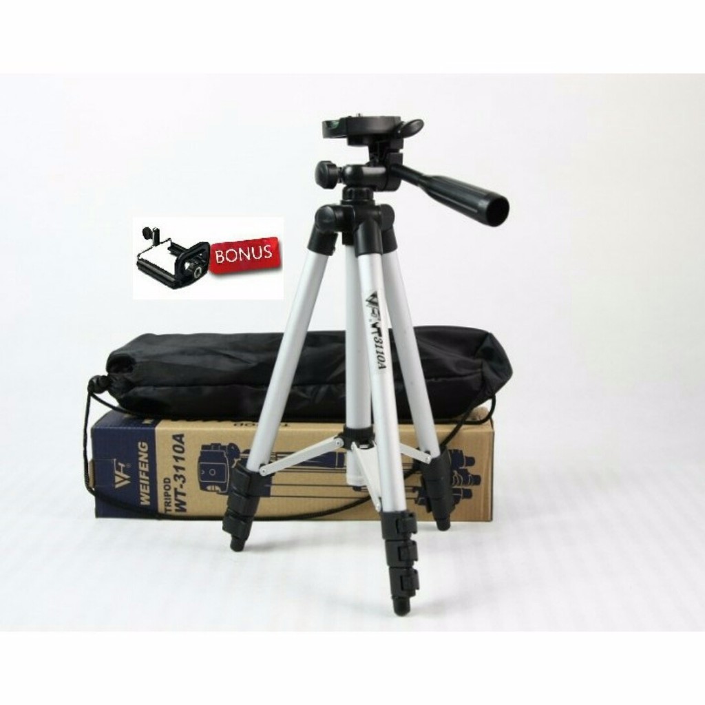 Tripod Weifeng WT3110A buat Camdig, Handycam, DSLR dan Hp + Holder U