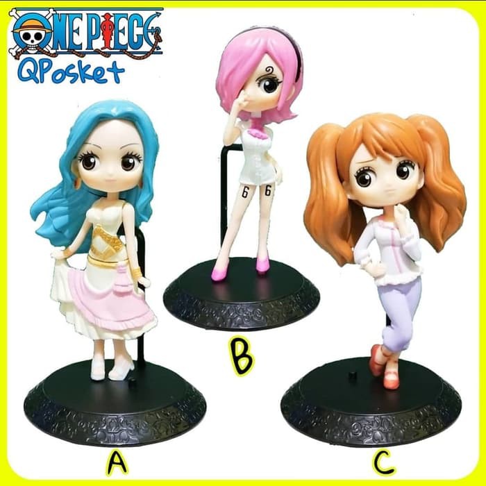 QPosket One Piece Reiju Nefeltari Vivi Charlotte Puding Action Figure