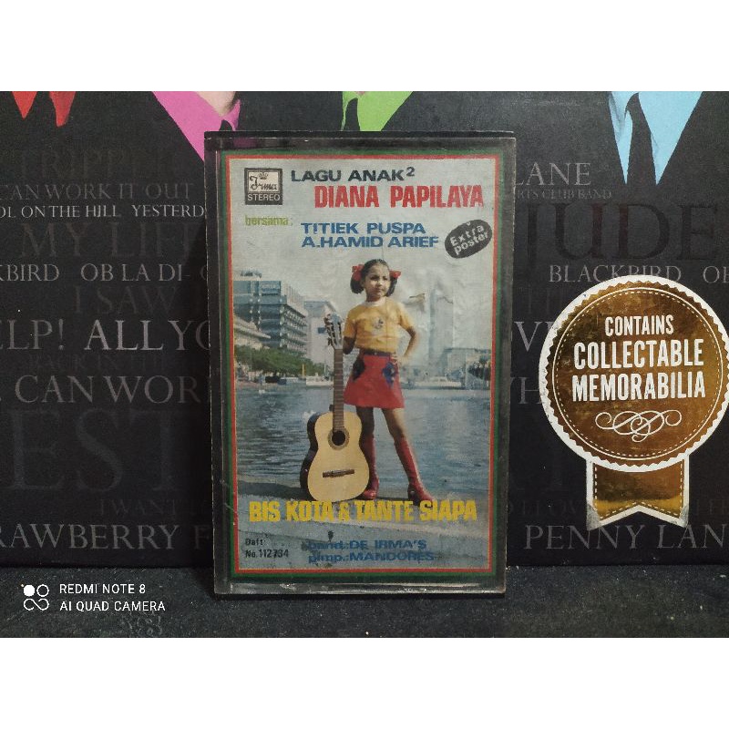 Kaset Pita : LAGU ANAK - ANAK DIANA PAPILAYA.