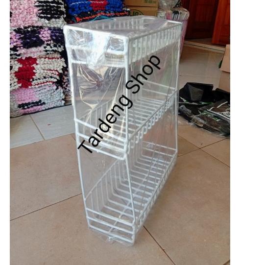 Barang Pilihan.. TRS208 - RAK BUMBU GANTUNG 3 SUSUN BESI TEBAL/RAK GANTUNG SERBAGUNA