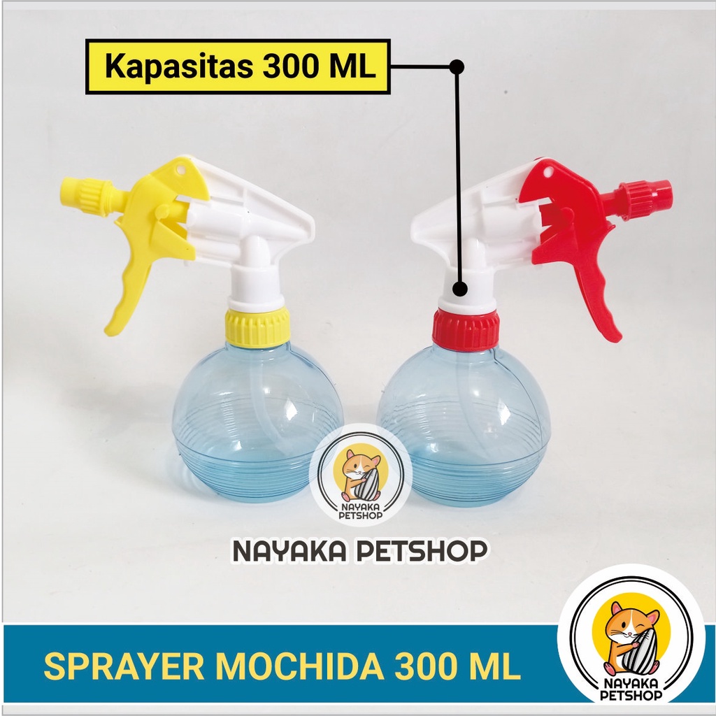 Sprayer Mochida 300 ml Botol Bulat Semprot Air Semprotan Burung Disinfektan Tanaman Hand Spray