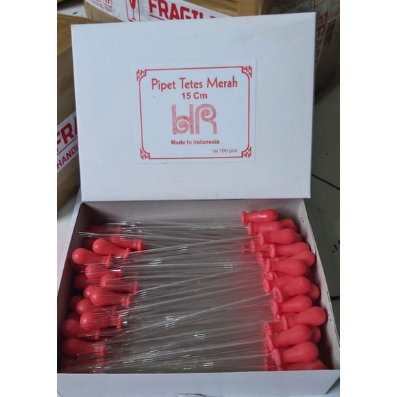 Pipet tetes kaca 15 cm