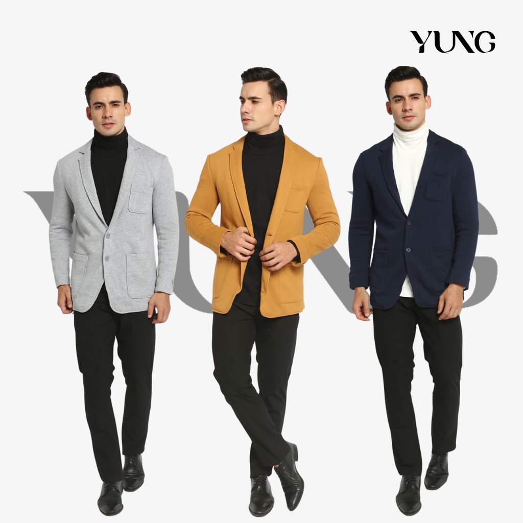 YUNG Blazer Jas Pria Casual
